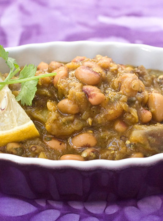 Eggplant&BlackEyedPeaCurry