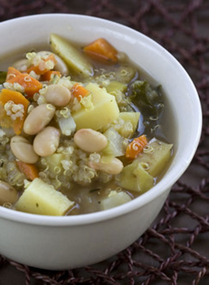 Quinoa,WhiteBeanKaleStew