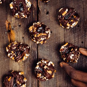 Raspberry Pretzel Thumbprints