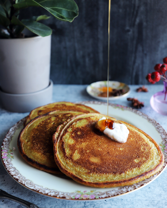 Vegan Earl Gray Chai Pancakes