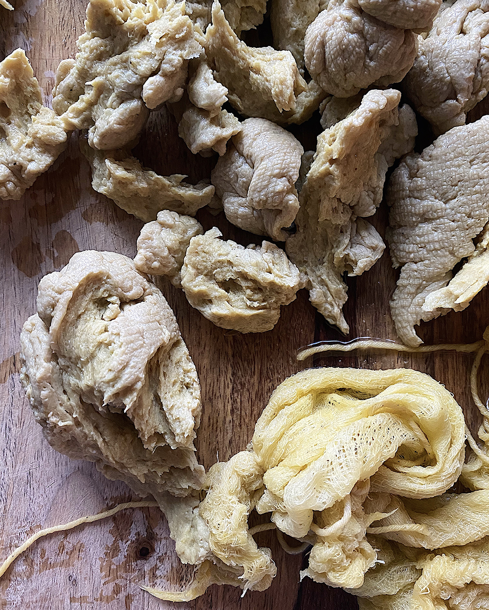 Chicken style vegan seitan