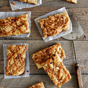 Vegan Apple Peanut Butter Caramel Bars