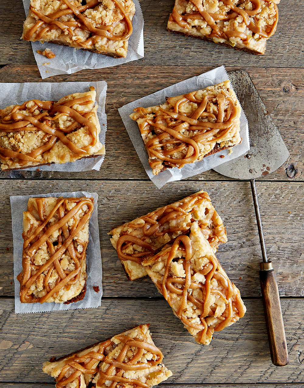 Vegan Apple Peanut Butter Caramel Bars