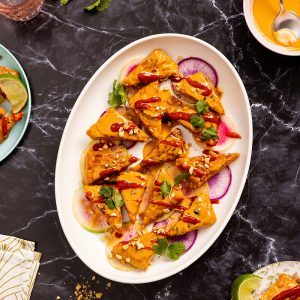 Peanut Lime Tempeh Wingz
